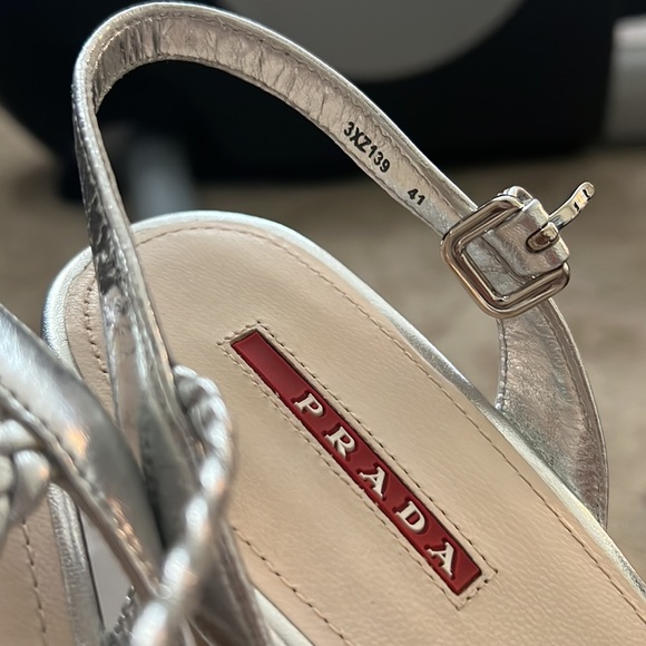 Prada silver platform like new - Picture 4 of 4